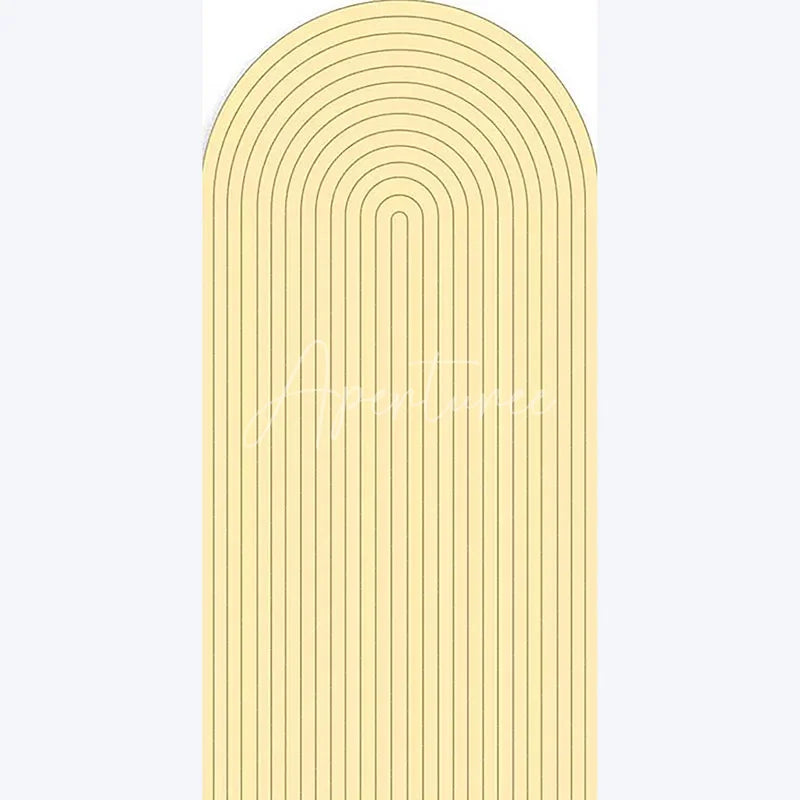 Aperturee - Aperturee Boho Solid Color Wedding Arch Minimalist Backdrop for Baby Shower Ceremony Neutral Tone Photo Background