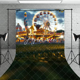 Aperturee - Aperturee Bokeh Carnival Light Amusement Park Sweep Backdrop