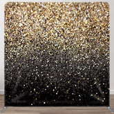 Aperturee - Aperturee Bokeh Glitter Gold Dance Square Tension Backdrop