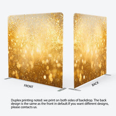 Aperturee - Aperturee Bokeh Gold Glitter Dance Party Pillow Case Backdrop