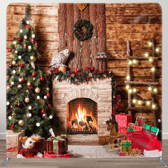 Aperturee - Aperturee Bokeh Light Merry Christmas Tension Fabric Backdrop