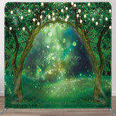 Aperturee - Aperturee Bokeh Light Spring Wonderland Square Tension Backdrop