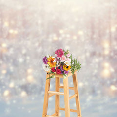 Aperturee - Aperturee Bokeh Light Winter Whitte Snowy Christmas Backdrop