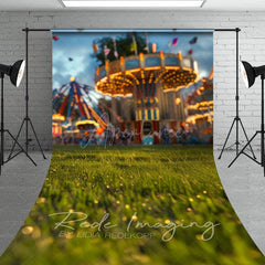 Aperturee - Aperturee Bokeh Lighted Carnival Cake Smash Sweep Backdrop