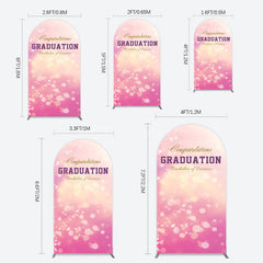 Aperturee - Aperturee Bokeh Pink Bachelor Of Science Grad Arch Backdrop