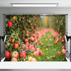 Aperturee - Aperturee Bokeh Summer Falling Apples Photography Backdrop
