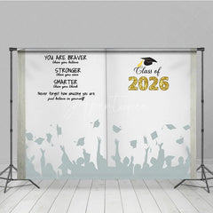 Aperturee - Aperturee Book You Are Braver Stronger Smarter Grad Backdrop