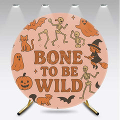 Aperturee Aperturee Born To Be Wild Halloween Birthday Round Backdrop