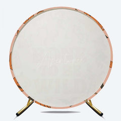 Aperturee Aperturee Born To Be Wild Halloween Birthday Round Backdrop