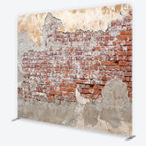 Aperturee - Aperturee Brick Wall Tension Fabric Backdrop Industrial Old Red Brick Photography Background