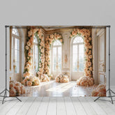 Aperturee - Aperturee Bright Auditorium Flower Arch For Wedding Backdrop
