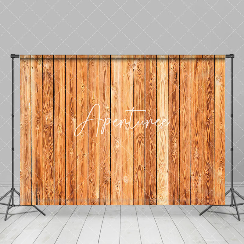 Aperturee - Aperturee Bright Brown Natural Wood Grain Photography Backdrop