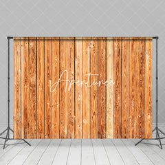 Aperturee - Aperturee Bright Brown Natural Wood Grain Photography Backdrop