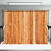 Aperturee - Aperturee Bright Brown Natural Wood Grain Photography Backdrop