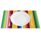 Aperturee - Aperturee Bright Color Mexican Carnival Set of 4 Placemats