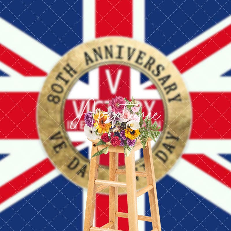 Aperturee - Aperturee British Flag 80th Anniversary Ve Vj Day Backdrop