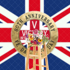 Aperturee - Aperturee British Flag 80th Anniversary Ve Vj Day Backdrop