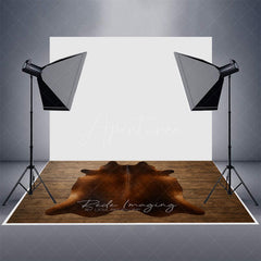 Aperturee - Aperturee Brown Bear Shape Carpet Rubber Floor Mat For Photo