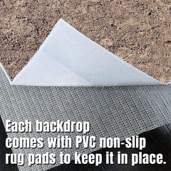 Aperturee - Aperturee Brown Soil Sand Gravel Pattern Fabric Floor Backdrop