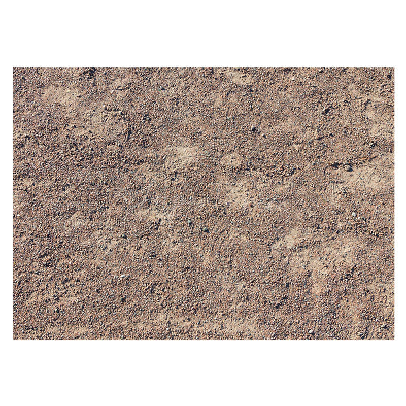 Aperturee - Aperturee Brown Soil Sand Gravel Pattern Rubber Floor Mat