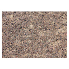 Aperturee - Aperturee Brown Soil Sand Gravel Pattern Rubber Floor Mat
