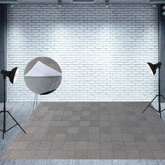 Aperturee - Aperturee Business Gray Wall Book Stone Floor Combo Set Backdrop