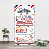 Aperturee - Aperturee Calling All Units Theme Happy Birthday Rectangle Backdrop