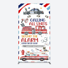 Aperturee - Aperturee Calling All Units Theme Happy Birthday Rectangle Backdrop