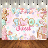 Aperturee Aperturee Candyland Gingerbread House Xmas Two Sweet Backdrop