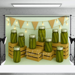 Aperturee - Aperturee Canned Pickles Fresh Photography Cake Smash Backdrop