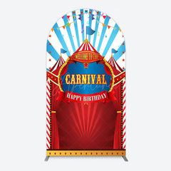 Aperturee - Aperturee Carnival Circus Stage Happy Birthday Arch Backdrop