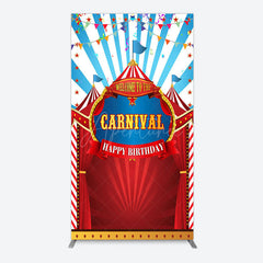 Aperturee - Aperturee Carnival Circus Stage Happy Birthday Rectangle Backdrop