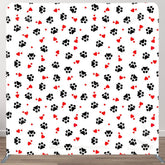 Aperturee - Aperturee Cartoon Paw In Paw Birthday Square Tension Backdrop