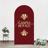 Aperturee - Aperturee Casino Royale Inspired Arch Backdrop James Bond 007 Themed Party Decor Art Deco Adult Birthday