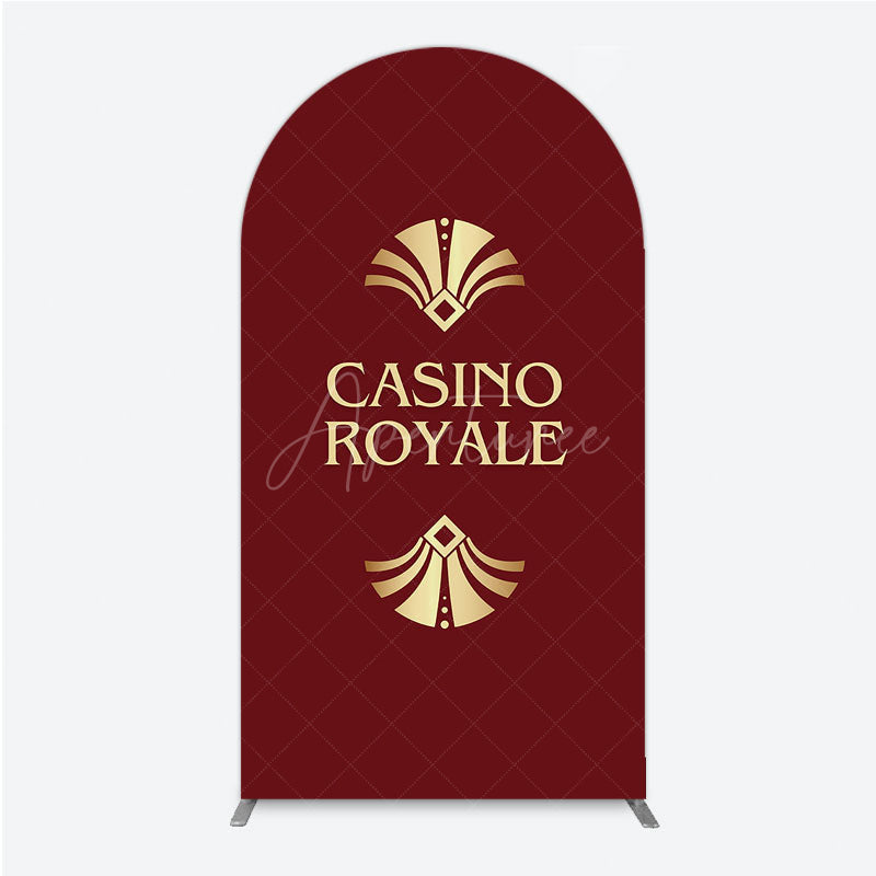 Aperturee - Aperturee Casino Royale Inspired Arch Backdrop James Bond 007 Themed Party Decor Art Deco Adult Birthday