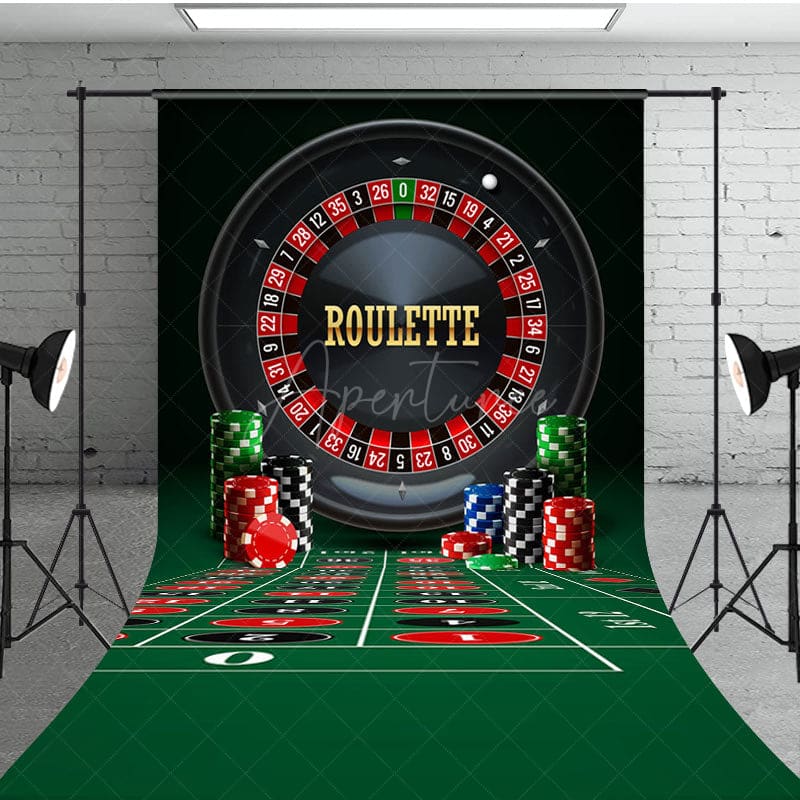 Aperturee - Aperturee Casino Table Game Theme Photography Sweep Backdrop