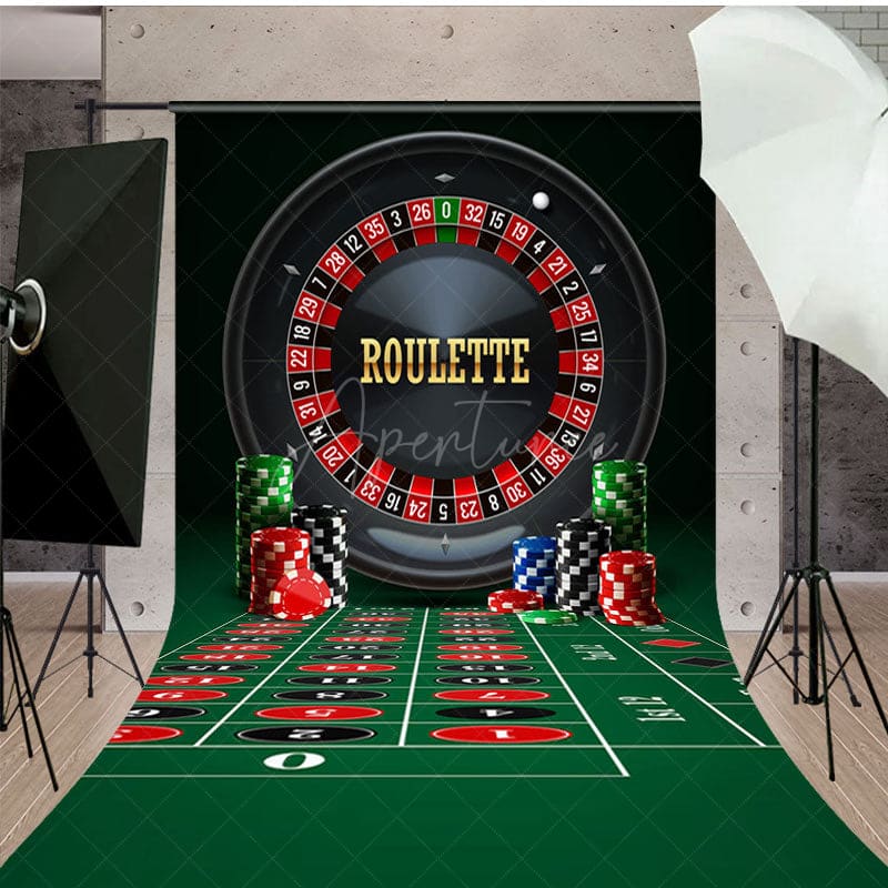 Aperturee - Aperturee Casino Table Game Theme Photography Sweep Backdrop