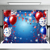 Aperturee - Aperturee Celebrate Holiday With USA Flag Balloons Backdrop