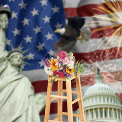 Aperturee - Aperturee Celebrating Independence Day Freedom Photo Backdrop