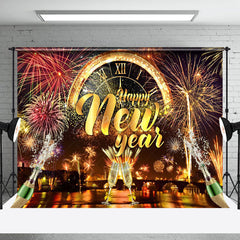 Aperturee - Aperturee Celebratory New Years Eve Clock Festive Backdrop