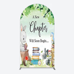 Aperturee - Aperturee Chapter Begin Bunny Books Baby Shower Arch Backdrop