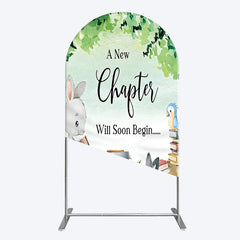 Aperturee - Aperturee Chapter Begin Bunny Books Baby Shower Arch Backdrop