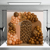 Aperturee - Aperturee Cheetah Boho Balloon Arch Sweet Wedding Backdrop