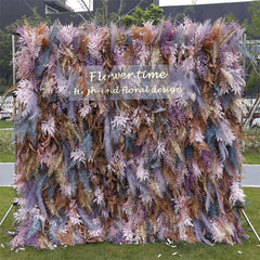 Aperturee - Aperturee Chic Tie Dye Autumn Faux Spruce Leaf Birthday Decor