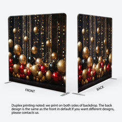 Aperturee - Aperturee Christmas Bauble Fabric Event Photo Booth Backdrop