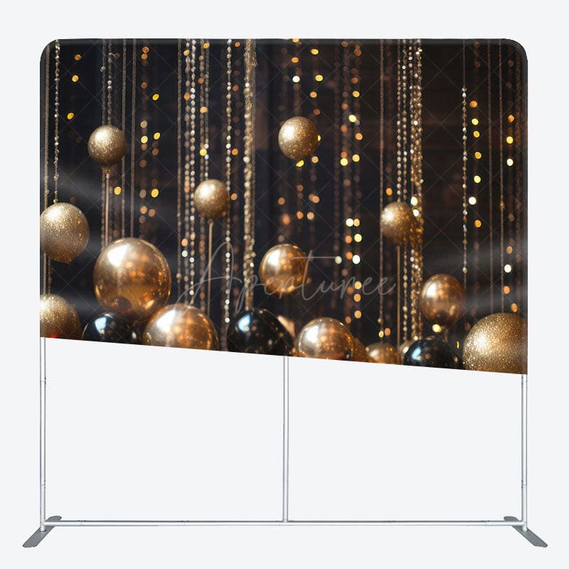 Aperturee - Aperturee Christmas Bauble Fabric Event Photo Booth Backdrop