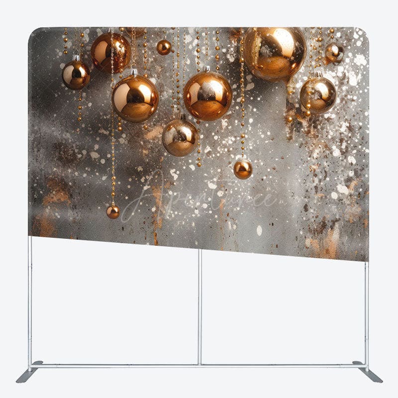 Aperturee - Aperturee Christmas Bauble Fine Art Photo Booth Fabric Backdrop