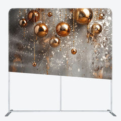 Aperturee - Aperturee Christmas Bauble Fine Art Photo Booth Fabric Backdrop