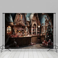 Aperturee - Aperturee Christmas Decoration Bar Counter Holiday Backdrop