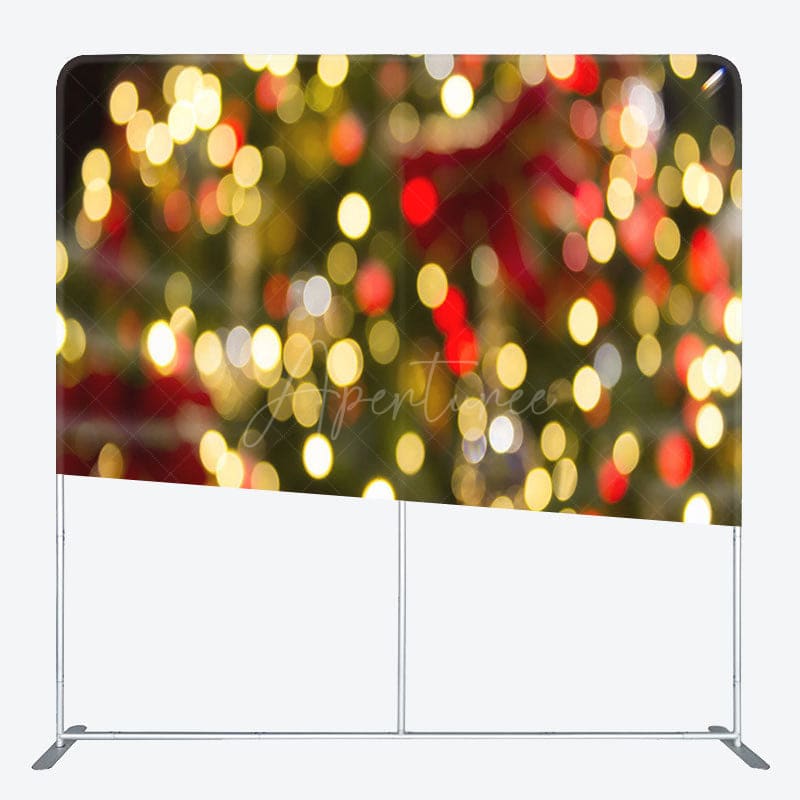 Aperturee - Aperturee Christmas Light Bokeh Square Arch Fabric Backdrop